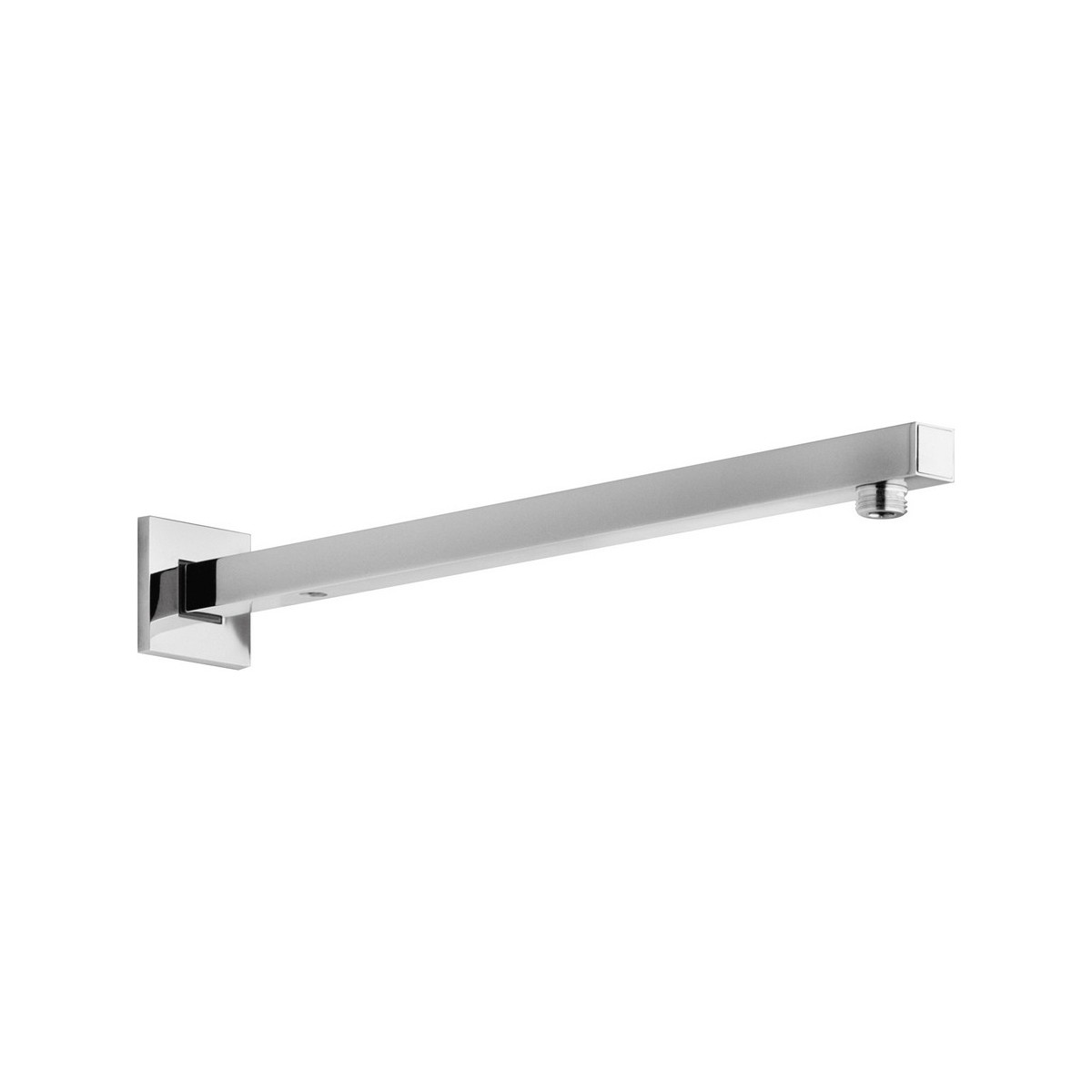Bras de douche mural carré 22 x 22 mm longueur 350 mm chromé - THEWA BD036CR 