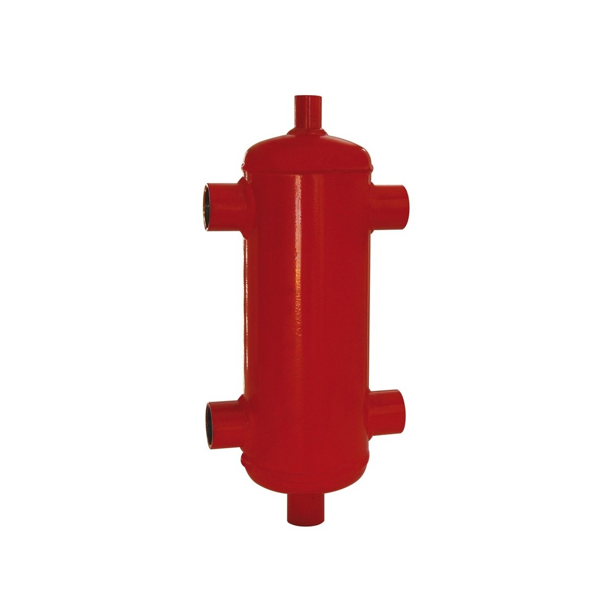 Bouteille de découplage hydraulique nue 2 L rouge raccords union purgeur et robinet de vidange 10 bar - THERMADOR BDH026F 