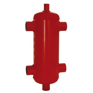 Bouteille de découplage hydraulique nue 2 L rouge raccords union purgeur et robinet de vidange 10 bar - THERMADOR BDH026F 