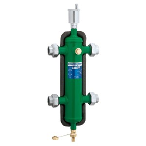 Bouteille de découplage hydraulique 2" femelle coque d'isolation 13,5 L grille inox micro-bulles 6 bar - THERMADOR BDH050V 