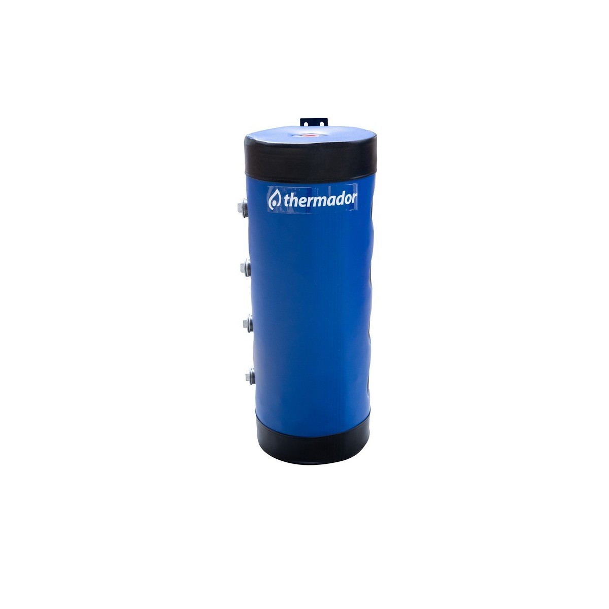 Bouteille de mélange 100 L murale jaquette skaï bleue 4 piquages par côté et piquage 1"1/2 thermoplongeur - THERMADOR BMEL100SKM