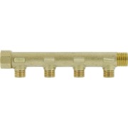 Collecteur de distribution laiton 3/4" 4 sorties 1/2" à portée plate certifié ACS chauffage et sanitaire - THERMADOR COLC204P 