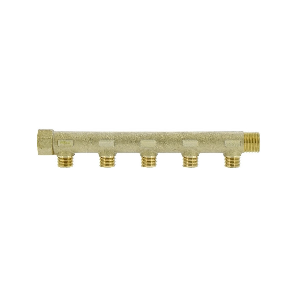 Collecteur de distribution laiton 3/4" 5 sorties 1/2" à portée plate certifié ACS chauffage et sanitaire - THERMADOR COLC205P 