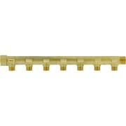 Collecteur de distribution laiton 3/4" 7 sorties 1/2" à portée plate certifié ACS chauffage et sanitaire - THERMADOR COLC207P 