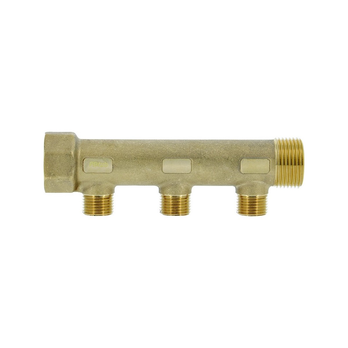 Collecteur de distribution laiton 1" 3 sorties 1/2" à portée plate certifié ACS chauffage et sanitaire - THERMADOR COLC263P 