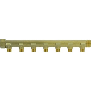 Collecteur de distribution laiton 1" 7 sorties 1/2" à portée plate certifié ACS chauffage et sanitaire - THERMADOR COLC267P 