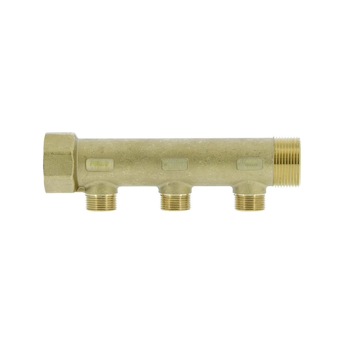Collecteur de distribution laiton 1"1/4 3 sorties 1/2" à portée plate certifié ACS chauffage et sanitaire - THERMADOR COLC333P 