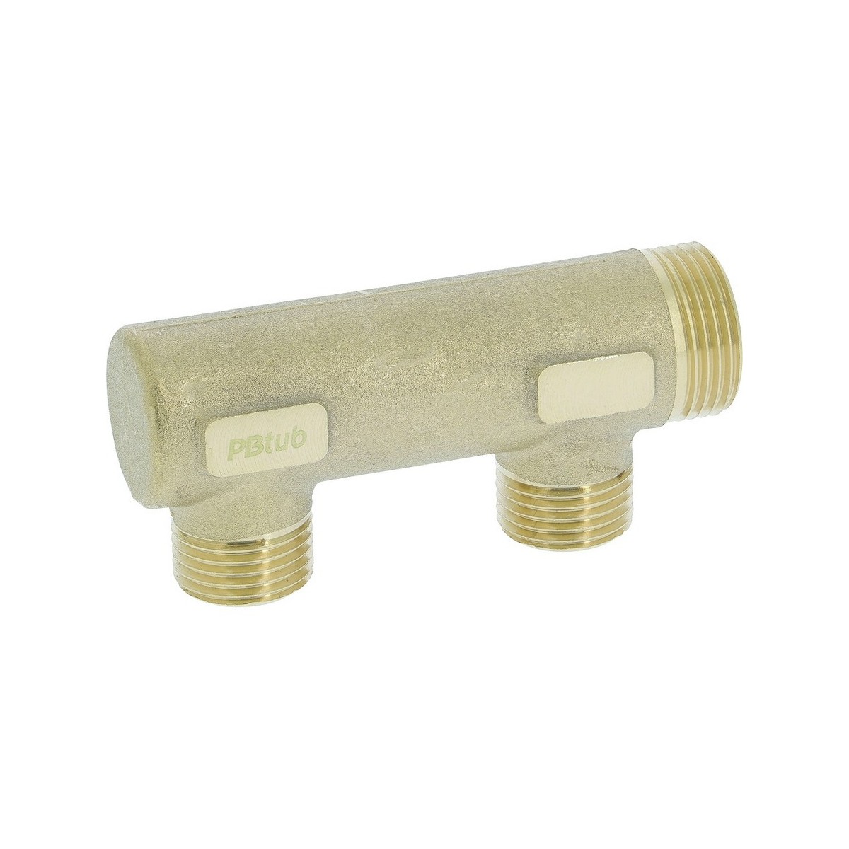 Collecteur borgne en laiton 2 sorties 1/2" mâle à portée plate certifié ACS chauffage et sanitaire - THERMADOR COLS202P 