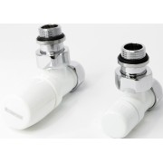 Kit robinet ILHINA équerre blanc pour tube multicouche Ø16 avec coude de réglage - THERMADOR KI15EMC 