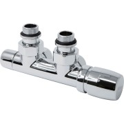 Ensemble robinet ILHINA équerre à droite chromé entraxe 50 mm tube multicouche Ø16 - THERMADOR KIRCDMCCH 