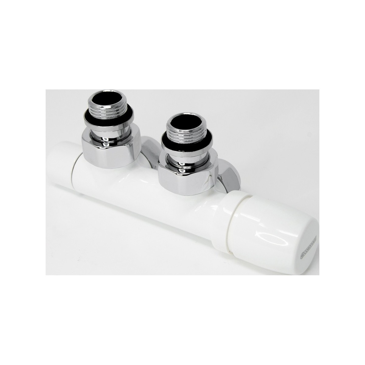 Ensemble robinet ILHINA équerre à droite blanc entraxe 50 mm tube multicouche Ø16 - THERMADOR KIRCDMC 
