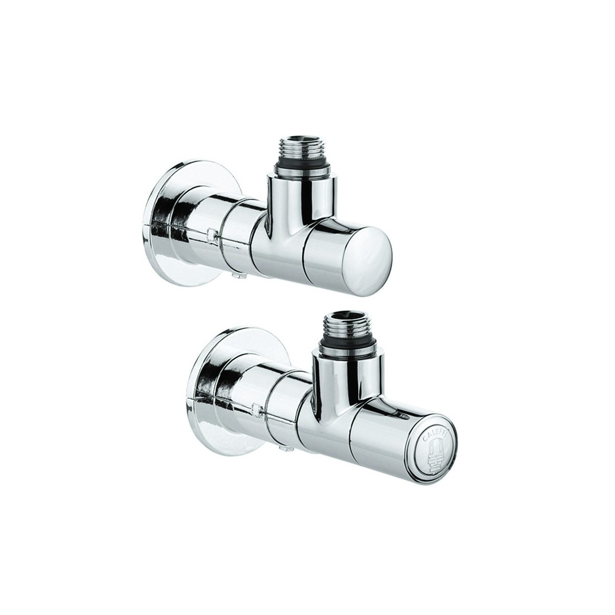 Robinet thermostatisable équerre chromé pour radiateur et sèche-serviettes tube M23x1,5 radiateur 1/2" - THERMADOR ERECH 