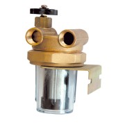 Filtre double conduite ECO 3/8" débit < 400 l et h bol plastique tamis inox - THERMADOR FDC75 