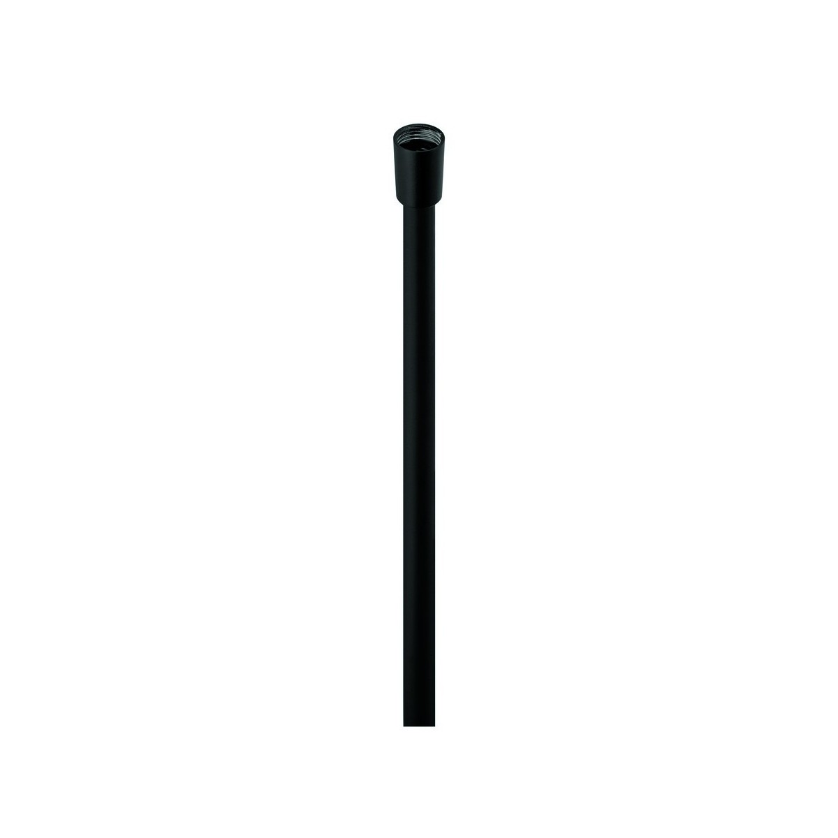 Flexible de douche PVC métallisé noir 150 cm anti-torsion avec écrou tournant - THEWA FL130NE 