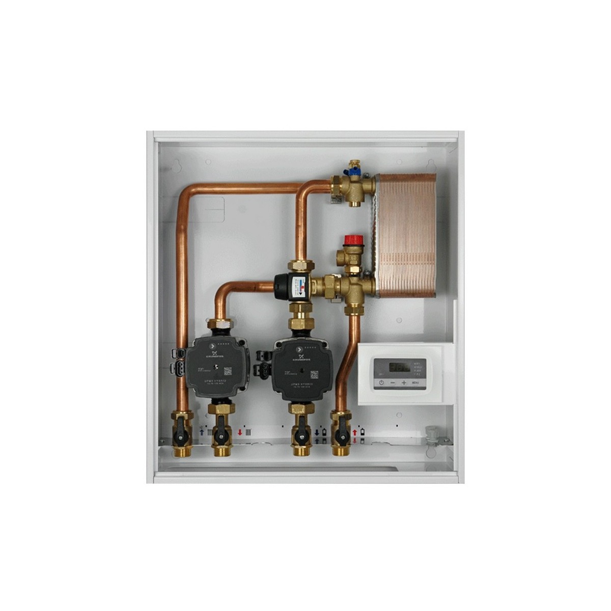 Module hydraulique MODULFIT biomasse C2 AC deux circulateurs et vanne anti-condensation - THERMADOR GHBCAC2C 