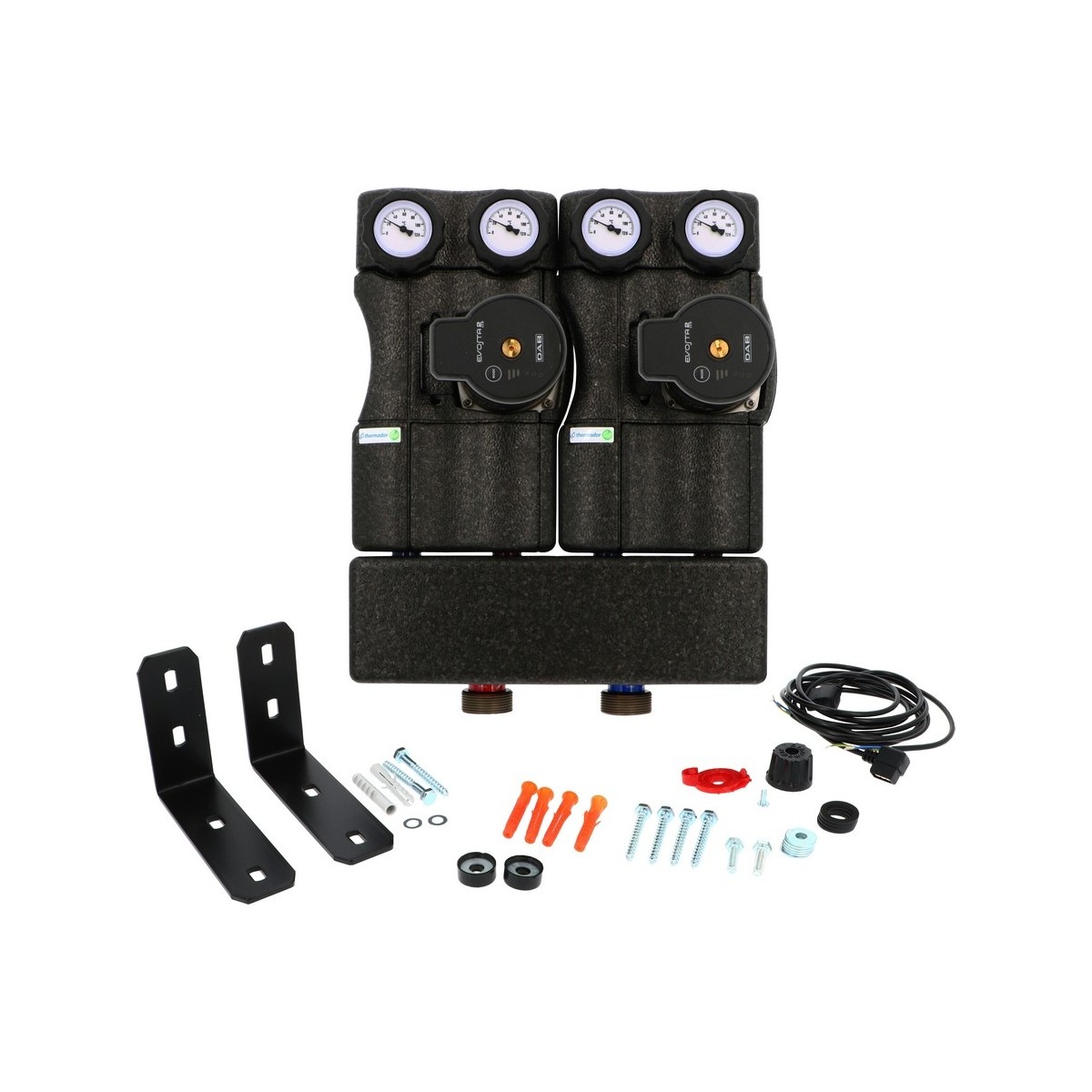 Ensemble groupe hydraulique direct-mélangé MODULFIT Premium DN20 circulateur et séparateur - THERMADOR GHDMS20CSPXS 