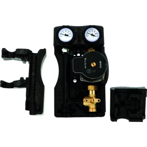 Groupe hydraulique mélangé MODULFIT Premium compact DN20 entraxe 90 mm avec circulateur - THERMADOR GHM20CSPXS 