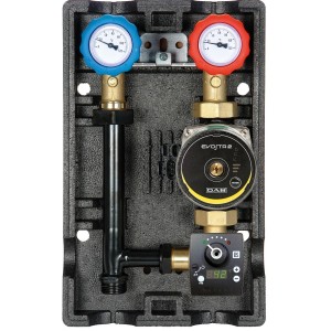 Groupe hydraulique mélangé DN25 régulé avec circulateur régulation AUTOMIX et servomoteur - THERMADOR GHM25CR 