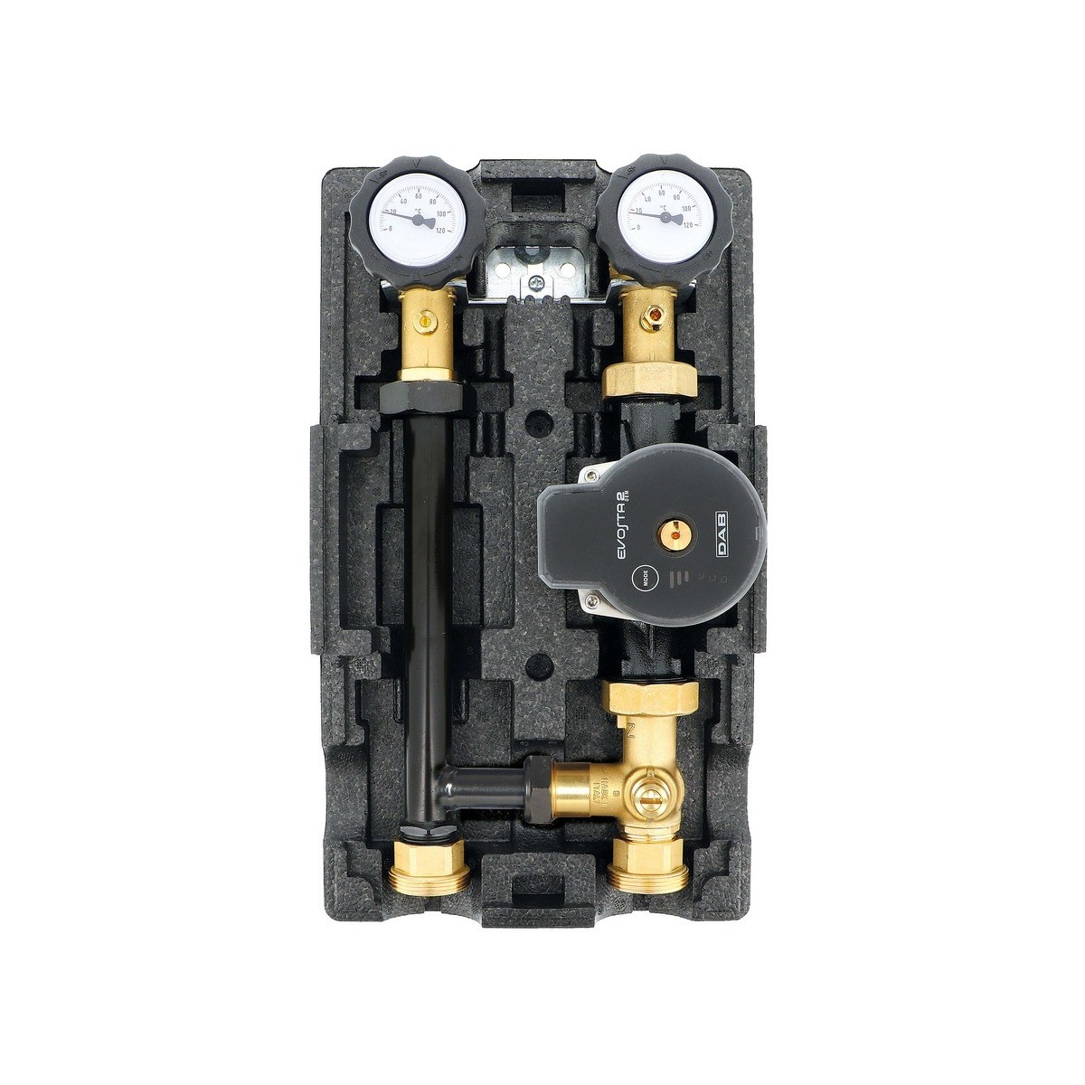 Groupe hydraulique mélangé MODULFIT Premium compact DN25 SP sans régulation ni servomoteur - THERMADOR GHM25CSP 