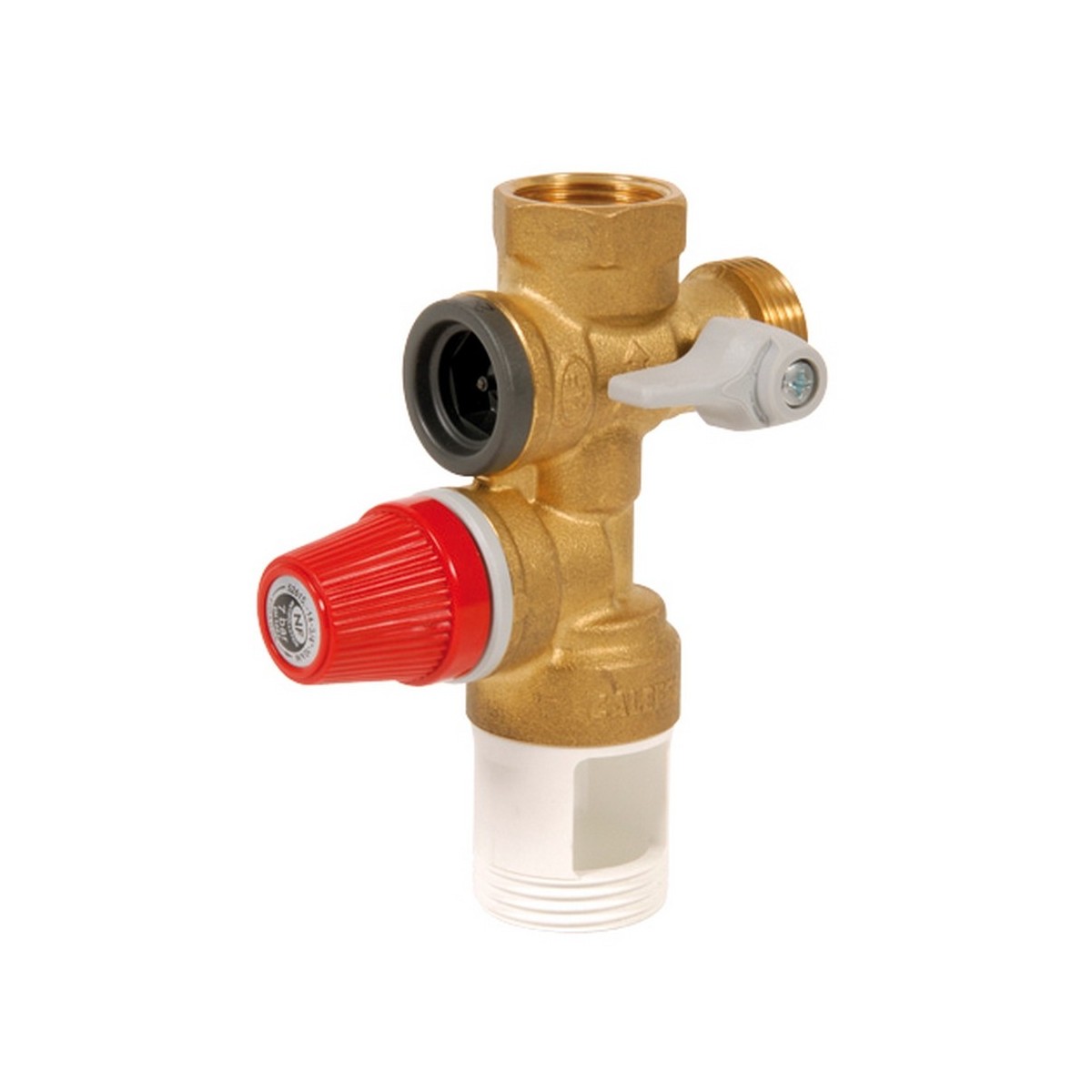 Groupe de sécurité vertical laiton 3/4" pour chauffe-eau jusqu'à 10 kW NF - THERMADOR GSL 
