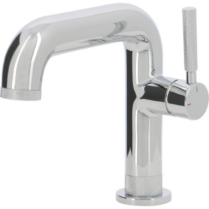 Mitigeur type industriel pour lavabo HANUM chromé avec vidage clic-clac ABS - THEWA HAN15M 