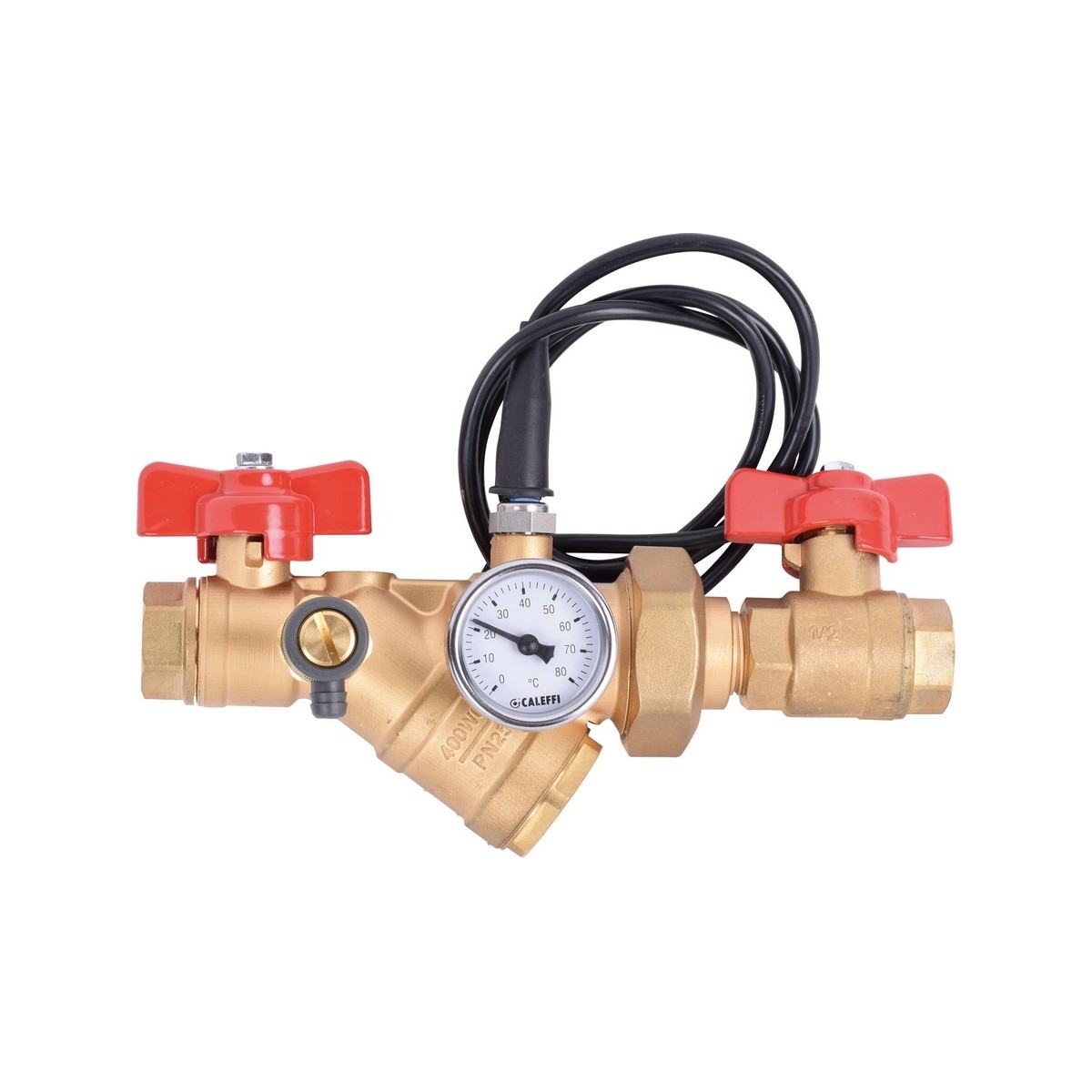 Kit d'équilibrage de bouclage sanitaire 1/2" ACS sans cartouche avec thermomètre - THERMADOR KBECS15 