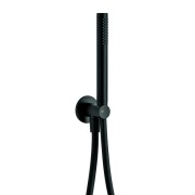 Kit douchette avec sortie d'eau et flexible noir - THEWA KI091NE 