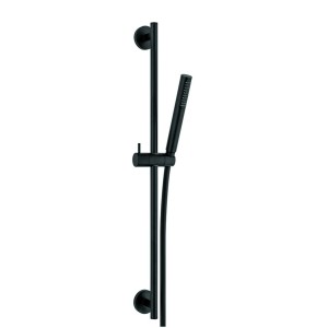 Barre de douche complète stylo luxe métal noire - THEWA KI093NE 
