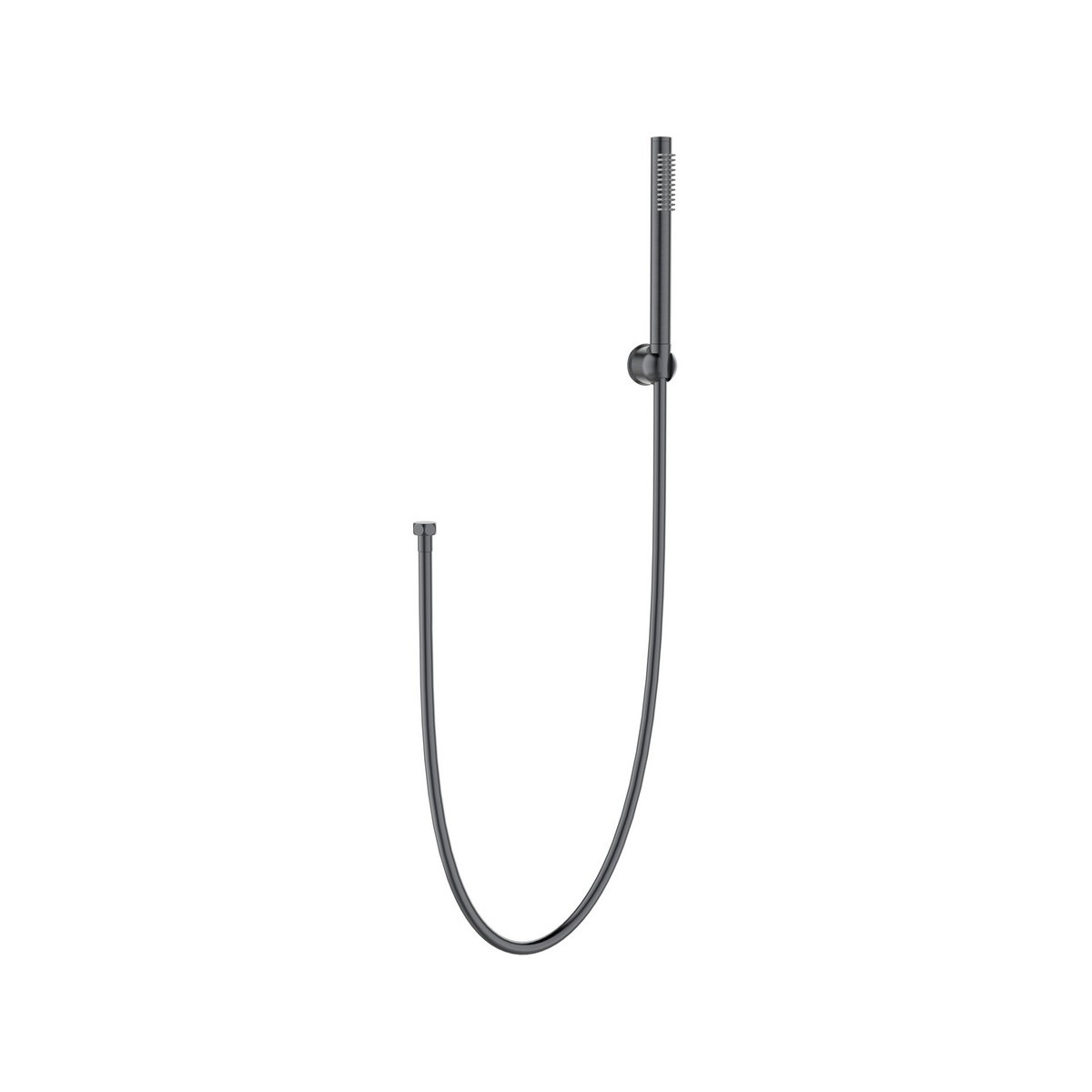Kit complet support flexible et douchette finition graphite mat - THEWA KITDOUGM 