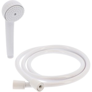 Kit support et flexible de douche jetable blanc - THEWA KITONEBLC 