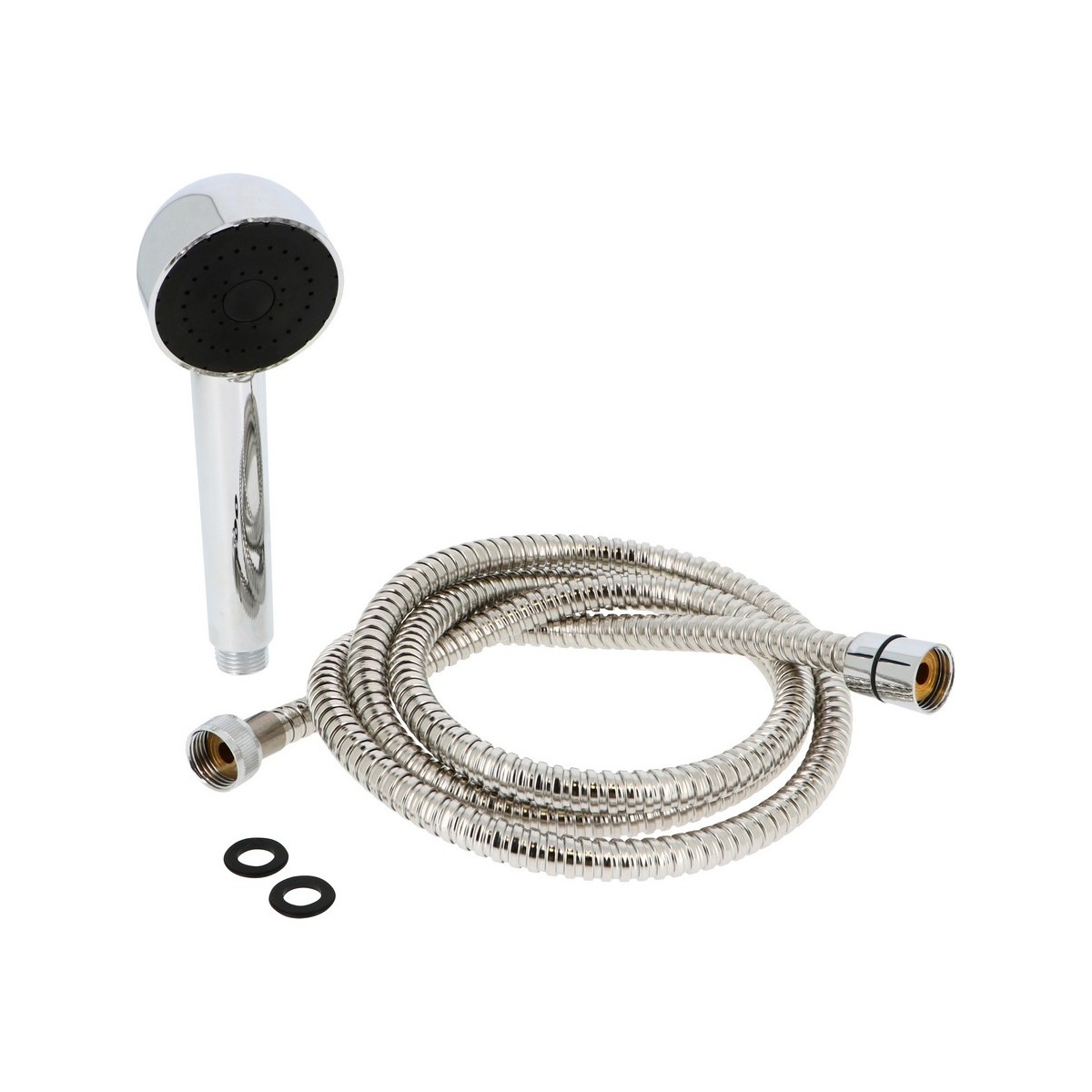 Kit support et flexible de douche jetable chromé - THEWA KITONECR 