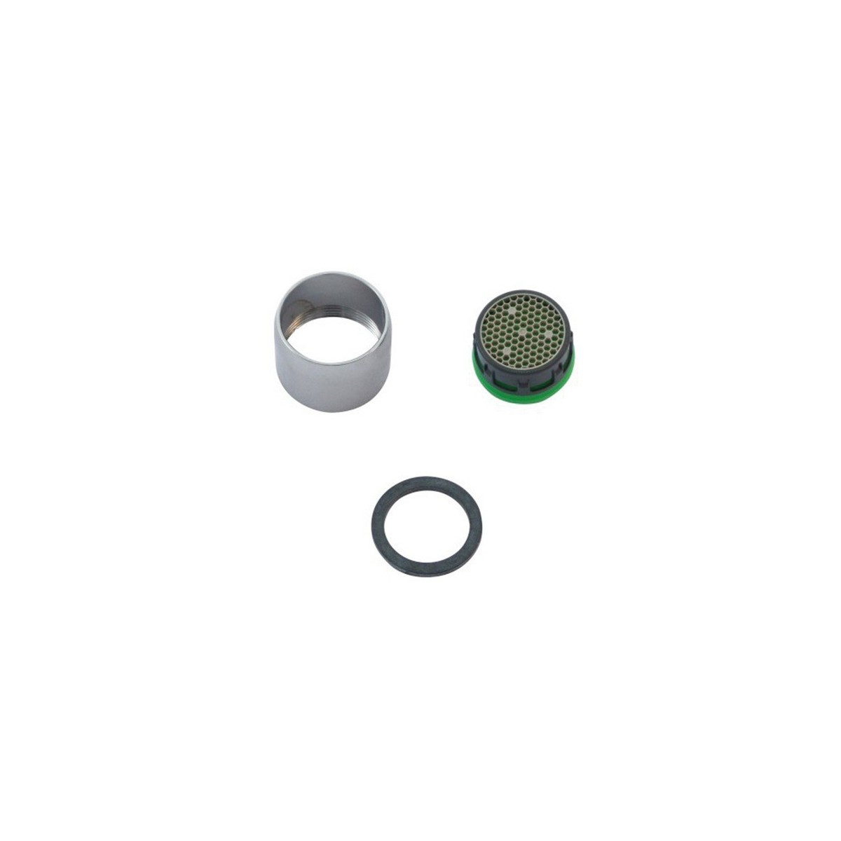 Aérateur mousseur complet avec bague chromée M18/100 - THEWA AERT0 