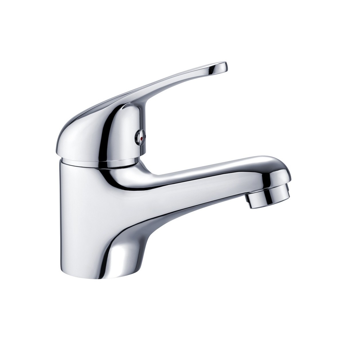 Mitigeur pour lavabo AUGA chromé cartouche céramique Ø35 mm vidage clic-clac NF - THEWA AGA150 