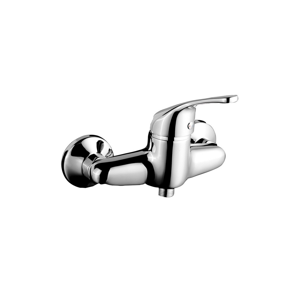 Mitigeur pour douche AUGA chromé pose murale cartouche céramique Ø35 mm NF - THEWA AGA200 