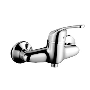 Mitigeur pour douche AUGA chromé pose murale cartouche céramique Ø35 mm NF - THEWA AGA200 