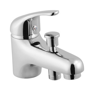 Mitigeur monotrou pour bain-douche AUGA chromé pose sur gorge cartouche céramique Ø35 mm - THEWA AGA32 