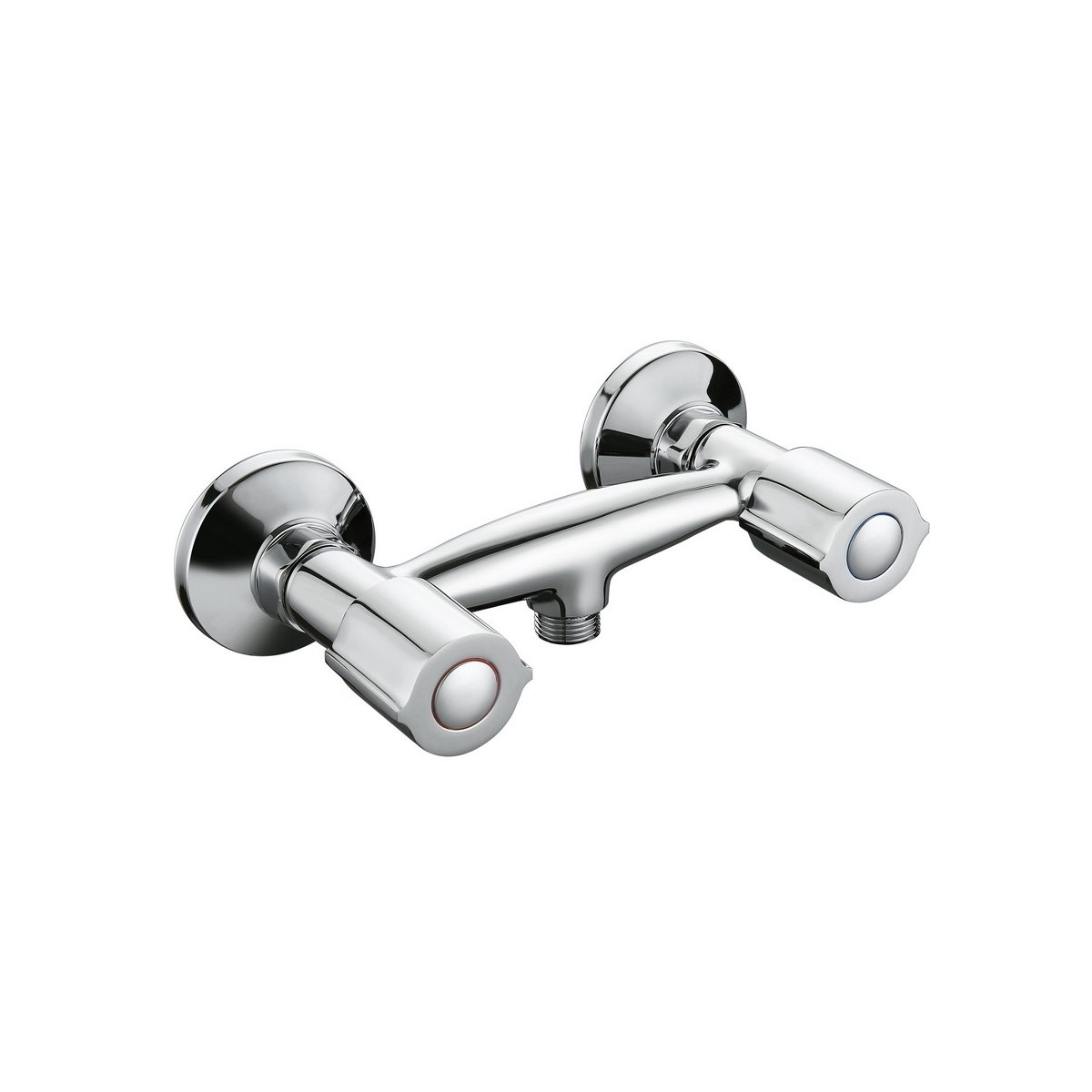 Mélangeur pour douche AKVO chromé têtes céramiques demi-tour NF - THEWA AKV200 
