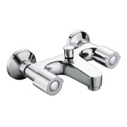 Mélangeur pour bain-douche AKVO chromé têtes céramiques demi-tour NF - THEWA AKV300 