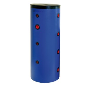Bouteille de mélange 200 L sur pieds jaquette skaï bleue 4 piquages par côté piquage 1"1/2 thermoplongeur - THERMADOR BMEL200SK 