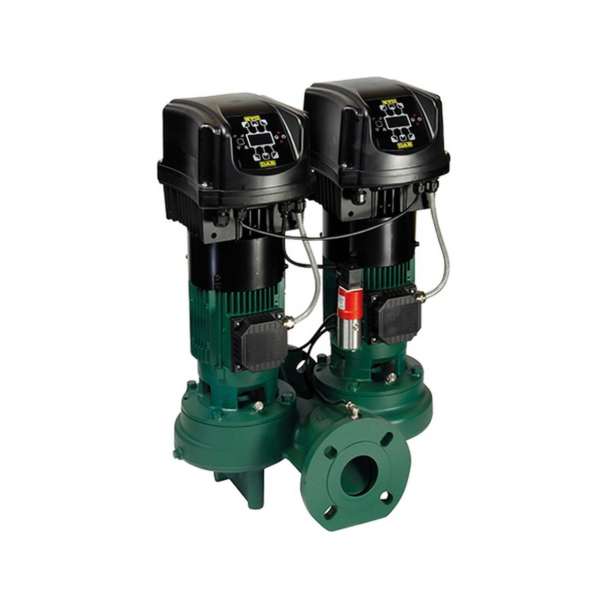 Pompe en ligne électronique double KLPE 40/600M à brides DN40 HMT 6 mCE chauffage et climatisation - THERMADOR DKLPE40600M 