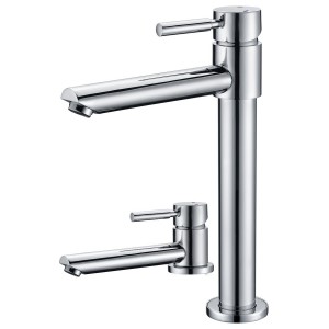 Mitigeur évier télescopique DOLO spécial sous-fenêtre hauteur totale 30 cm replié 9 cm - THEWA DOL11SCOPE 