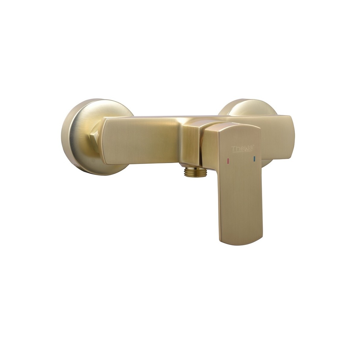 Mitigeur pour douche DOUR laiton brossé poignée verticale entraxe 150 mm - THEWA DOU21L 