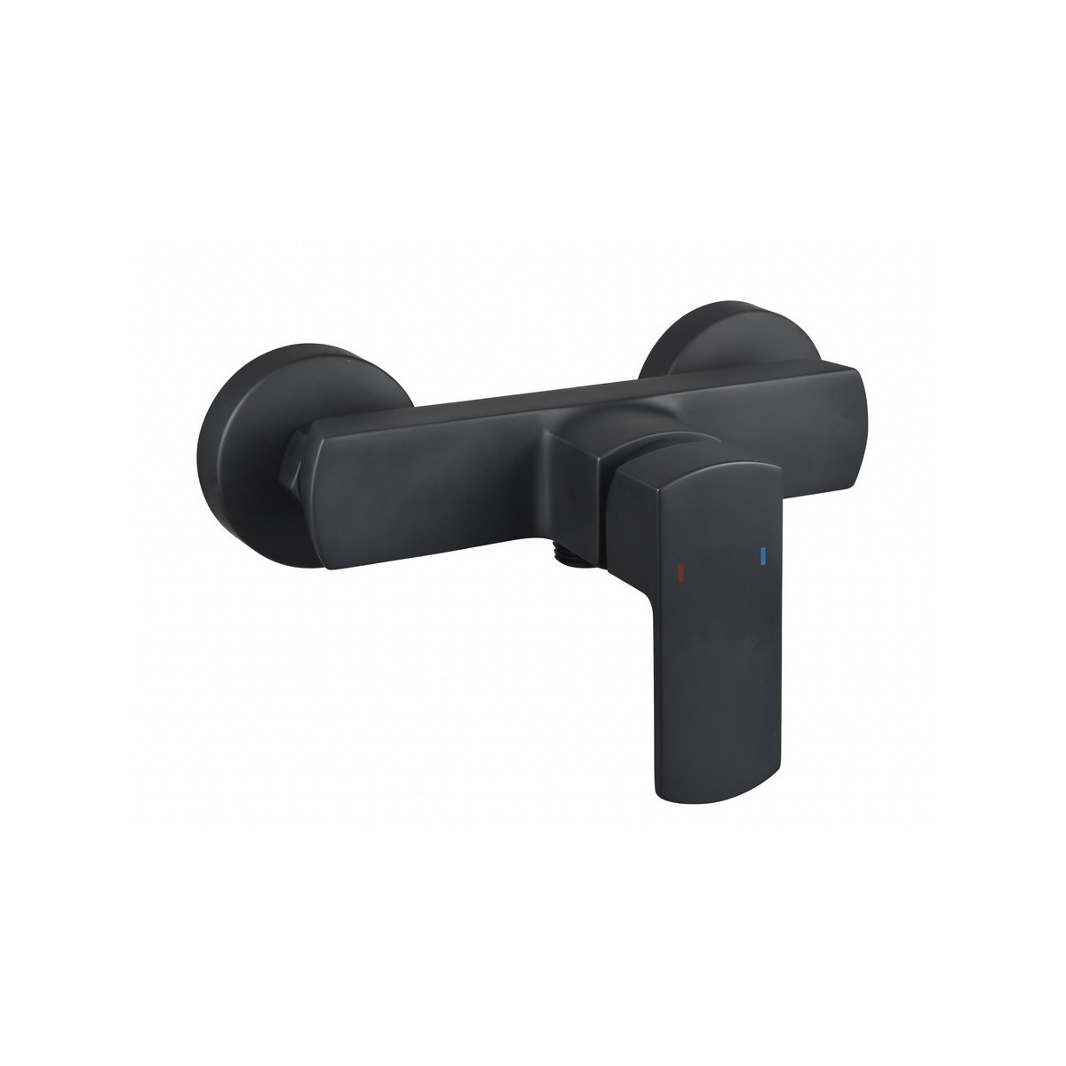 Mitigeur pour douche DOUR noir poignée verticale entraxe 150 mm - THEWA DOU21N 