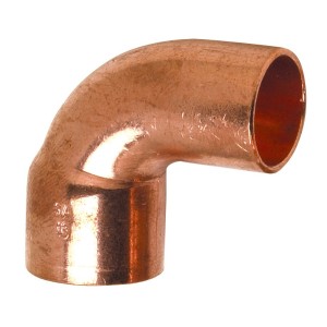 Courbe 90° petit rayon mâle-femelle cuivre à souder Ø14 mm - THERMADOR 509214 