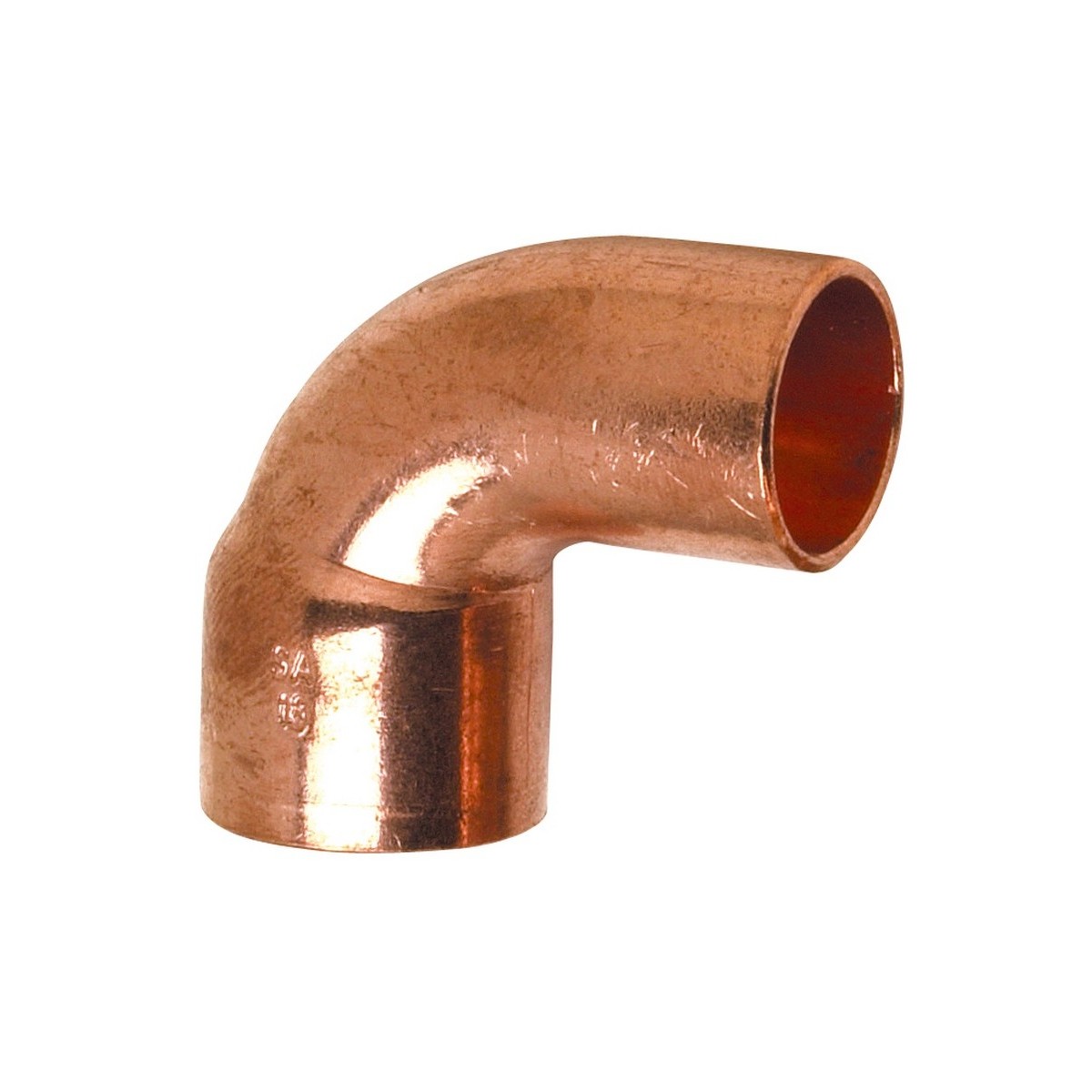 Courbe 90° petit rayon mâle-femelle cuivre à souder Ø54 mm - THERMADOR 509254 