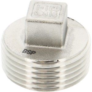 Bouchon mâle tête carrée inox 1"1/4 pour ballon inox - THERMADOR 290I33 