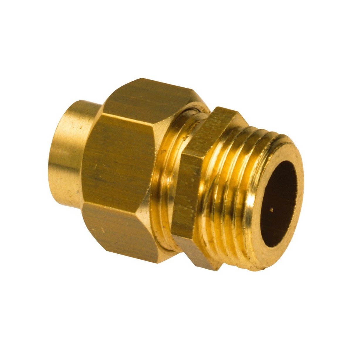 Union droit à portée plate 331GCU femelle à souder Ø10 - mâle à visser 3/8" - THERMADOR 331GC1012 