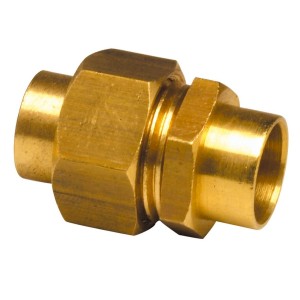 Union droit à souder 340CU femelle-femelle Ø20 pour tube cuivre - THERMADOR 340CU20 