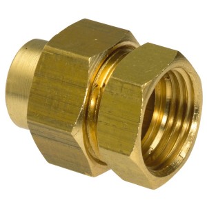 Union droit à souder 340GCU femelle à souder Ø14 - femelle à visser 3/8" - THERMADOR 340GC1412 
