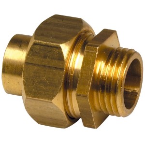 Union droit à souder 341GCU femelle à souder Ø22 - mâle à visser 1" - THERMADOR 341GC2226 